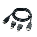 HDMI cable three-in-one mini hdmi adapter micro hdmi adapter 3IN1 high-definition Full HD HDMI cable. 