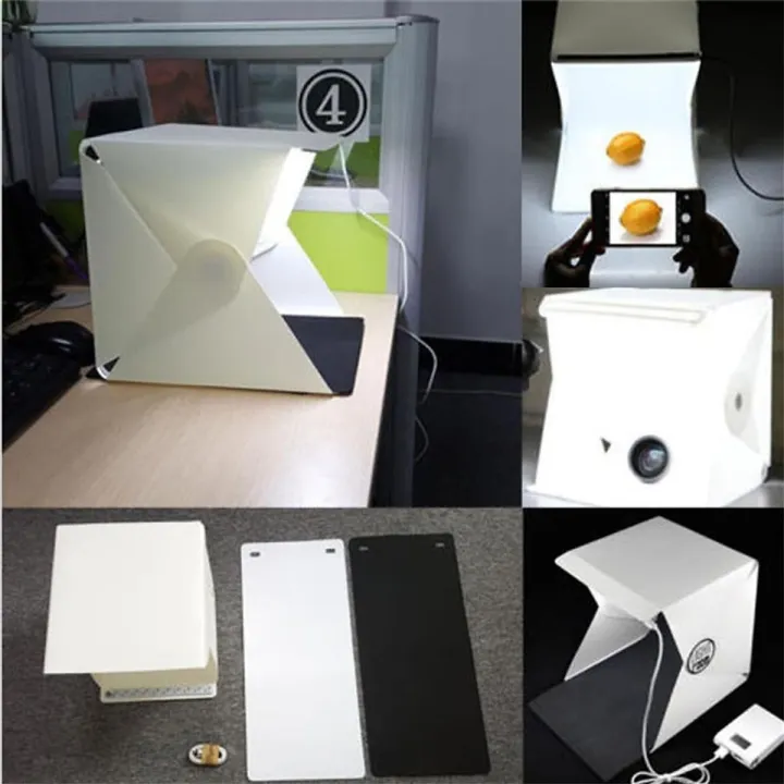 Action%20Pro%20Portable%20Mini%20Photo%20Studio%2023%20x%2023cm%20Led%20Lighting%20Studio%20Box,%20Foldable%20Light%20Box%20with%20White%20,%20Grey%20and%20Black%20Drop%20-%20Image%206