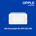 OPPLE LED RC HPF ESII Square Downlight 6W 3000K Warmwhite (Recessed type). 
