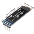 (Preorder) ACEIRMC 4-Pack 0.91" I2C OLED Display Module, I2C Display Module, OLED Display Driver, DC 3.3V~5V 4-Pin for STM32, AVR, Arduino, and Raspberry Pi (White). 