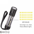 USB Rechargeable Multifunction Mini Flash Light Portable Aluminum Inspection Torch Light 6 Brightness Modes Handle Camping Hiking Flashlight with Clip. 