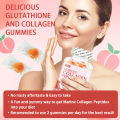 ဋ (30 tablets) VTEAY Collagen Gummy, white skin, peach flavor, marine collagen peptide gummy, MARINE COLLAGEN PEPTIDES. 