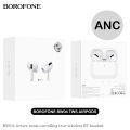 BOROFONE BW04 TWS ANC Airpods Pro Active Noise Cancelling True Wireless Bluetooth Headset BT 5.1 ANC With Microphone Touch Control HD Stereo Sports In-Ear Noise Canceling TWS True Wireless Earbuds Bluetooth. 