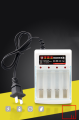 1.2V AA/AAA nickel-cadmium four-cell rechargeable battery 4-slot charger charging stand For Separate Charging. 