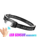 XPG Sensor Headlamp Built in Battery USB Rechargeable Outdoor Portable Night Light Headlamp. 