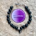 Caring Heart's Valentines Day Special: Black Couple Bracelet with Magnetic Heart. 