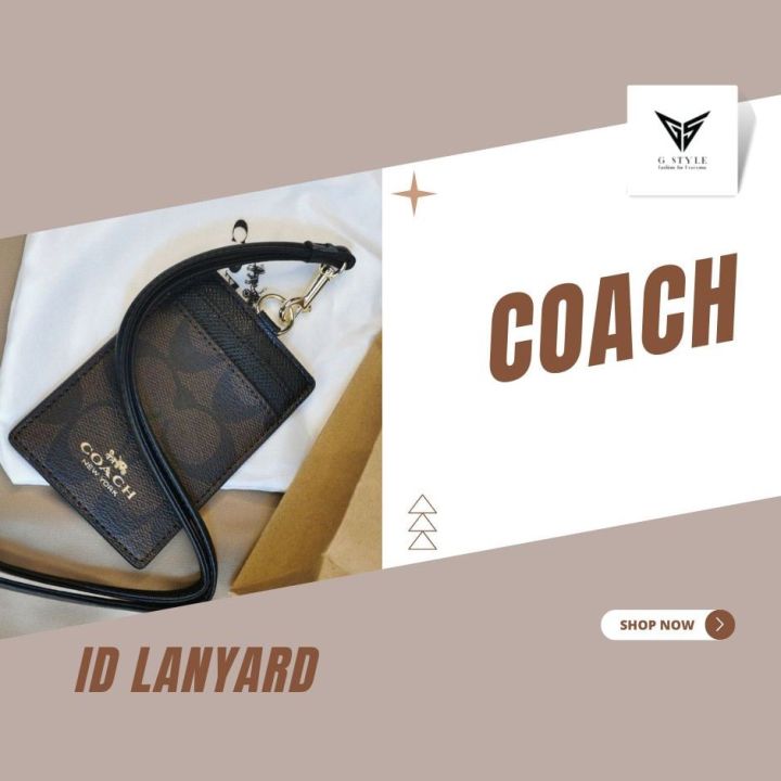 Coach Lanyard ID Card 100% Authentic