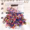 1000ပါ ခေါင်းစီးကြိုး ( Colourful Disposable Hair Bands Girls Elastic Band Scrunchie). 