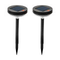 (Preorder) MODI Solar lawn lamp, 2-pack, warm light, garden decoration, solar energy, waterproof IP65, automatic on/off. 