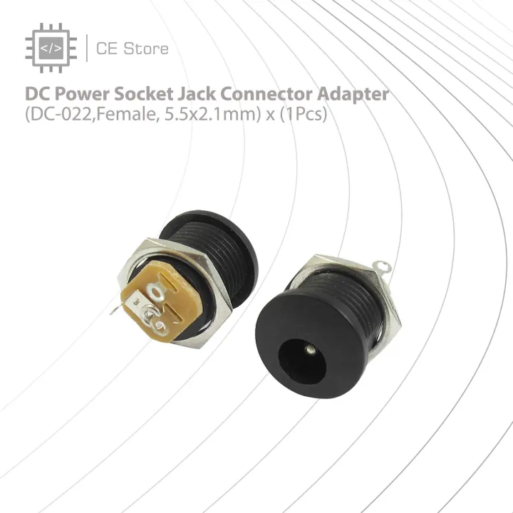 DC%20Power%20Socket%20Jack%20Connector%20Adapter%20(DC-022,Female,%205.5x2.1mm)%20-%20Image%203