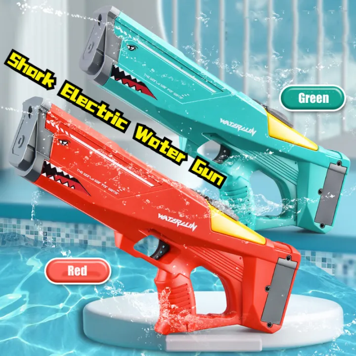 (Preorder) Beige water gun, Songkran water gun, large electric water ...