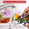 Multipurpose Kitchen Xcissors Stainless Steel Sharp Heavy Duty Kitchen Shears Bottle Opener. 