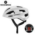 (Preorder) ROCKBROS Night Cycling Helmet Safety Helmet With Bicycle Warning Light Bicycle Helmet With USB Rechargeable Light Helmet Light စက်ဘီးဦးထုပ်. 
