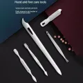 လက်သည်ညှပ်နှင့်ကရိယာစုံဘူး 19Pcs/Set Manicure Set Nails Tool Kit Accessories For Nails Pedicure Kit Manicure Set With Luxurious Travel Case. 