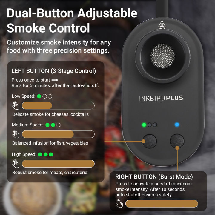 (Preorder)%C2%A0INKBIRDPLUS%20Portable%20Cocktail%20Smoker%20Kit%20with%20Sous%20Vide%20Wood%20Smoker,%20Smoke%20Flavor%20Smoker%20with%204%20Wood%20Chips,%20Rechargeable%20Cold%20Smoker%20for%20Cooking,%20BBQ,%20Meat,%20Drinks,%20Cheese,%20Salmon%20-%20Image%208
