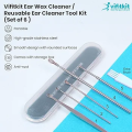 နားကလော်တံ Set_6 Pcs Mulitifunctional Functional Ear Pick Remover. 