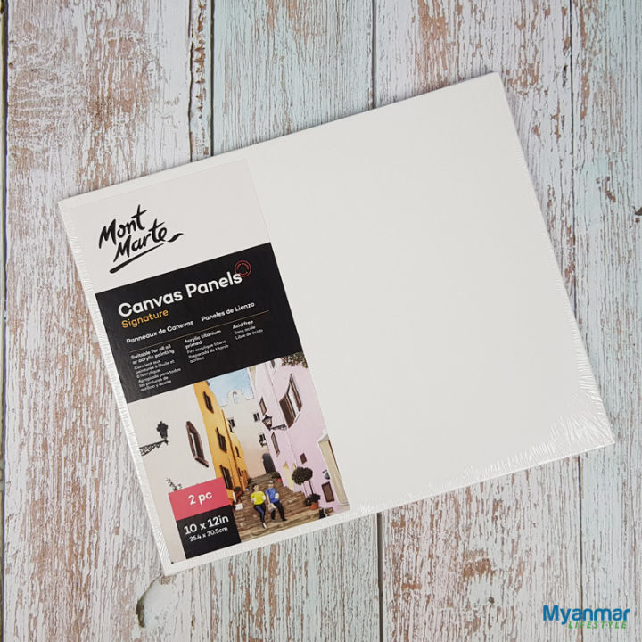 10 x 12in Canvas Panel (2 pcs per pack) - Mont Marte