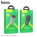(Preorder)HOCO Z49 Level dual port car charger, 2 USB ports charger, supports fast charging. 