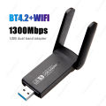 WiFi USB 3.0 Adapter 1300Mbps BT 4.2 Dual-Band 2.4GHz&5GHz Wifi Usb Network Card Wireless Receiver. 