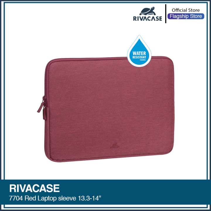 Rivacase 7704  red Laptop sleeve 13.3-14'' (NEW)Colorful and plush interior high-quality water resistant material
