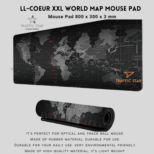 Extra Large Mouse Pad Old World Map Gaming Mousepad