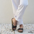 (Preorder) Souta vintage sandals, Biker style, all black models အမျိုးသား/သမီးစီး ကွင်းထိုးဖိနပ်. 