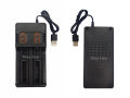 18650 26650 battery dual-slot charger dual-charge USB smart fast charge 3.7v-4.2V lithium battery charger. 