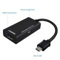 Mirco USB Adapter /Micro USB 2.0 MHL To HDMI Cable HD 1080P Adapter / HTC LG Android HDMI Converter  Compatible With Android. 