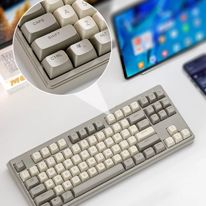 M87%20Bluetooth-Compatible%20Gaming%20Keyboard%2087%20Keys%20Wireless%20Keyboard%20Dual%20Mode%202.4G%20and%20BT%20-%20Image%202