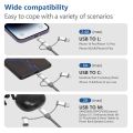 Mobile phpne charging cable 3 in 1 (Mobile Phone Charging cable three-in-one data cable suitable for Apple Android type-c mobile phone fast charge one drag three nylon braided cable charging cable). 