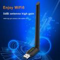 WIFI 6 WIFI Signal Receiver 2.4G 286Mbps Wireless Adapter WPA3 Security AX286M Driver Free for Win7/10/11. 