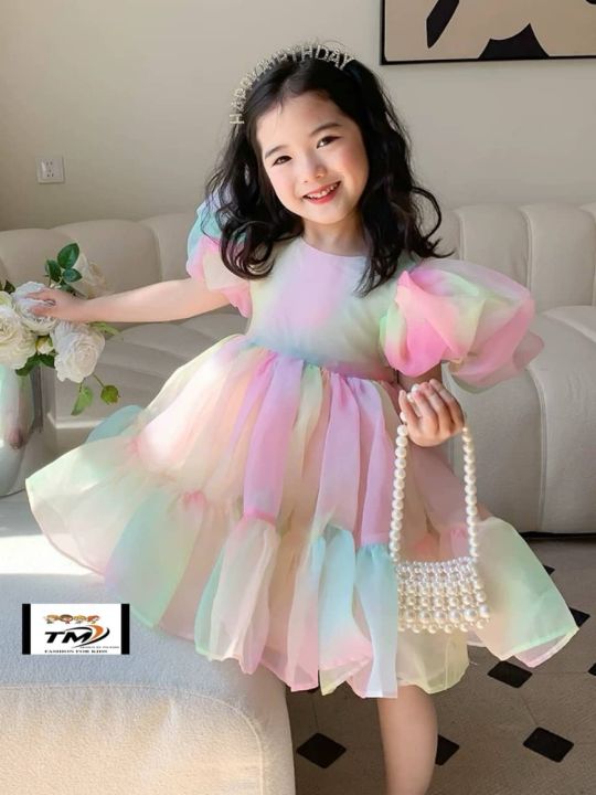 Rainbow dress birthday Size...1 year to 10 years
