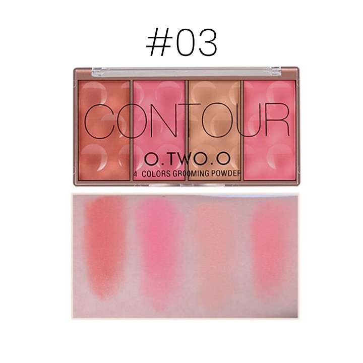 O.TWO.O 4 Color Contour Grooming Powder Palette (#01)