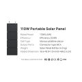EcoFlow 110W Portable Solar Panel. 