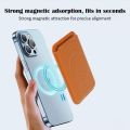 With LOGO Magsafe Card Case only For iPhone Magsafing Magnetic Fashion Wallet Card Holder For iPhone 12 /13 Mini Pro Max. 