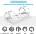 ဝါယာကြိုး organizer clip. Self-Adhesive Cable Clips Organizer Drop Wire Holder Cord Management, Pack of 20, Transparent. 
