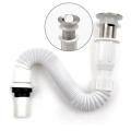 Washing Basin Drain Pipe ( Flexible White ). 