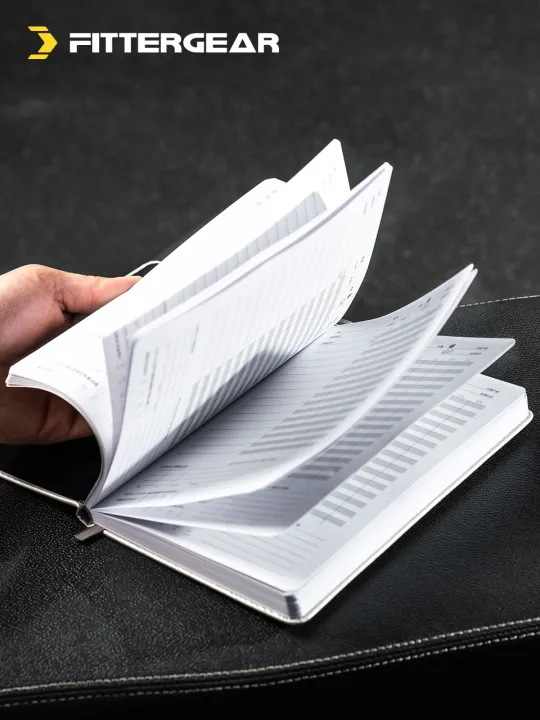 (Preorder)FITTERGEAR:%20TRAINING%20BOOK,%20exercise%20book,%20exercise%20plan%20book,%20PU%20leather%20cover,%20120%20G%20thick%20paper%20-%20Image%203