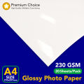 Premium Jinlan | Glossy Photo Paper | 230 g | A4 Size 20 Sheets | Printer Photographic Paper for Inkjet Printers Office Supplies. 