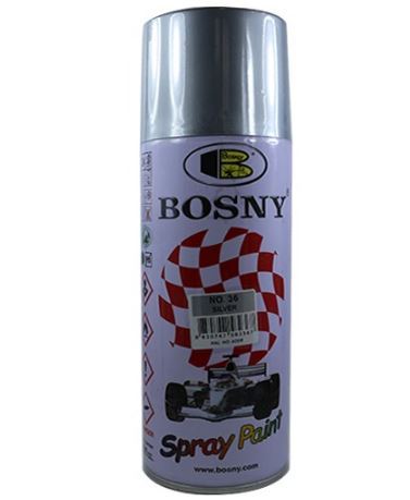 Bosny Spray Paint No.36 Silver Acrylic Automotive Finishes