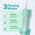 Water Dental flosser for Teeth Cleaning, Portable Rechargeable 3 Modes 4 Tips IPX7 Waterproof Water Teeth Cleaner Pick for Home Travel. 