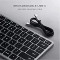Satechi Slim X1 Bluetooth Backlit Keyboard – Illuminated Keys & Multi-Device Sync – Compatible with MacBook Pro/Air 2020, 2020 iMac, 2020 iPad Pro/Air, 2012 & Newer Mac Devices. 