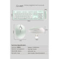 (Preorder) (Thai keyboard layout) MOFii SWEET Full Size Wireless Combo Set (Keyboard and mouse combo set, not Bluetooth). 
