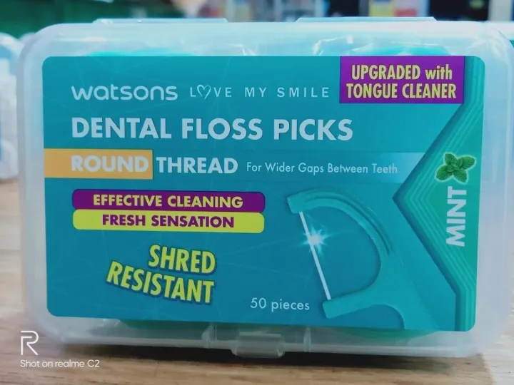 Watsons%20Brand%20(Made%20in%20Thailand)%20Mint%20coated%20round%20thread%20dental%20floss%20pricks%20*50pcs/box%20-%20Image%204