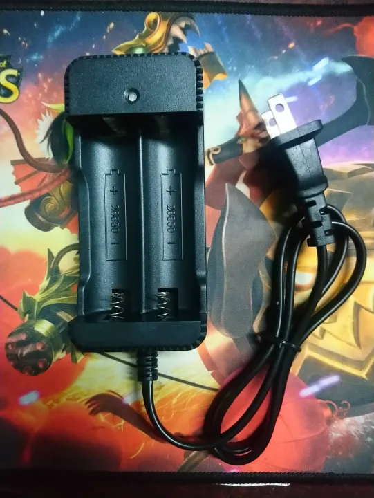 Li-ion Automatic Stop Battery Charger Adapter (Dual slots 18650/22650/26650 battery)