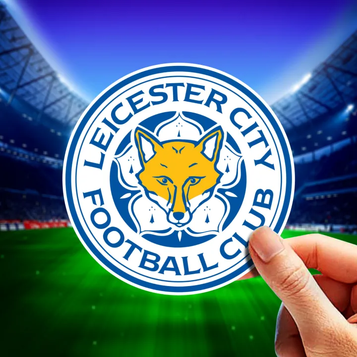 Leicester City FC Soccer Team Sticker - 4 Pcs Set | Laptop Sticker | Car Sticker | Phone Sticker | Waterbottle Sticker | Wall Sticker | Die Cut Sticker | Waterproof Sticker