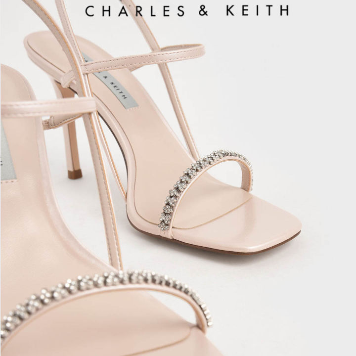 %5BCharles%20&%20Keith%5D%20Singapore%20Preorder%20Textured%20Gem-Embellished%20Strappy%20Sandals/%20Fashion%20/%20Women%20/%20Shoes%20/Heeled%20Sandals%20-%20Image%203