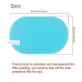 2 pcs Car Side Mirror Rainproof Sticker (100 * 150 mm) Rain Repellent Protective Film Anti-Glare Anti-Fog Film for Rearview Mirror. 