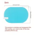 2 pcs Car Side Mirror Rainproof Sticker (100 * 150 mm) Rain Repellent Protective Film Anti-Glare Anti-Fog Film for Rearview Mirror. 