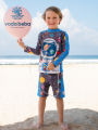 (Preorder) Boys' UV-Protection Long-Sleeved Swimsuit with Quick-Drying. 